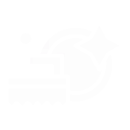 Stain removal service icon showing a scrub brush with circular background and sparkle symbol representing spot cleaning and freshness